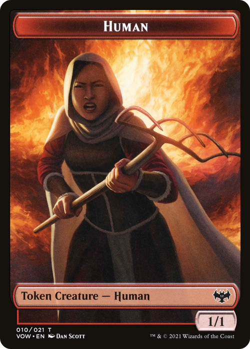 Human (TVOW-010) - Innistrad: Crimson Vow Tokens