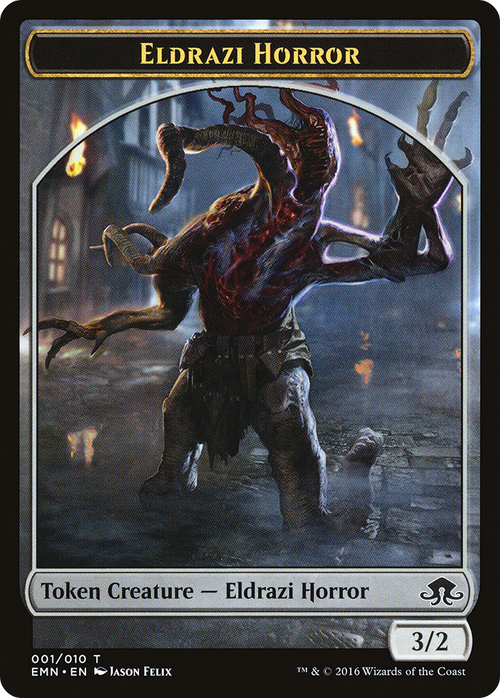 Eldrazi Horror Token (EMN-001) - Eldritch Moon Tokens