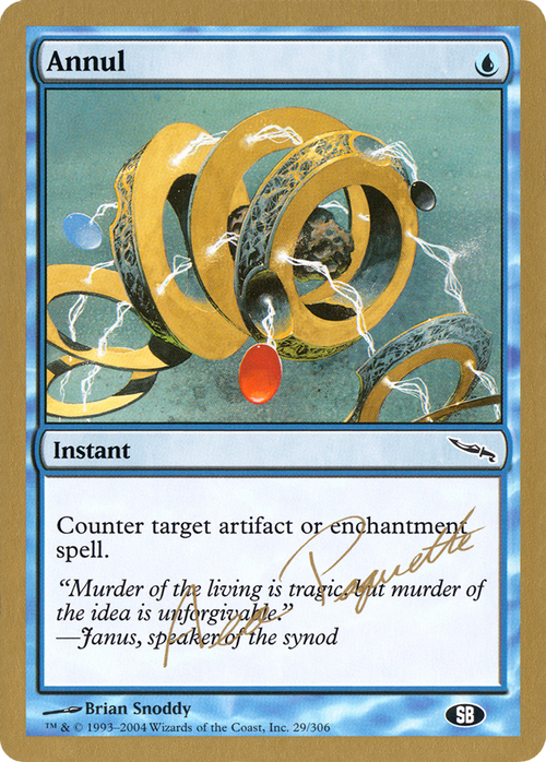 Annul - 2004 Aeo Paquette (MRD) (SB) (WCD-AP29SB) - World Championship Decks 2004