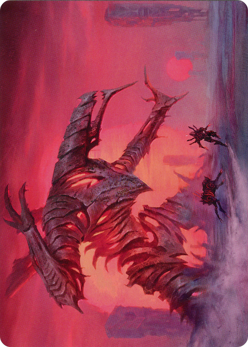 Red Sun's Twilight // Red Sun's Twilight (AONE-033) - Phyrexia: All Will Be One Art Series (Borderless) Foil