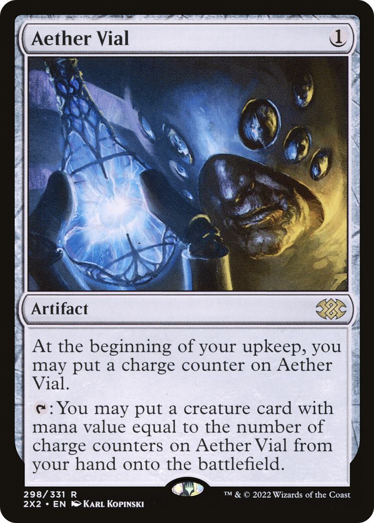 Aether Vial (2X2-298) - Double Masters 2022 Foil