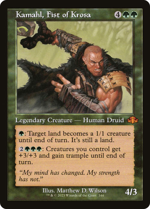 Kamahl, Fist of Krosa (Retro Frame) (DMR-344) - Dominaria Remastered
