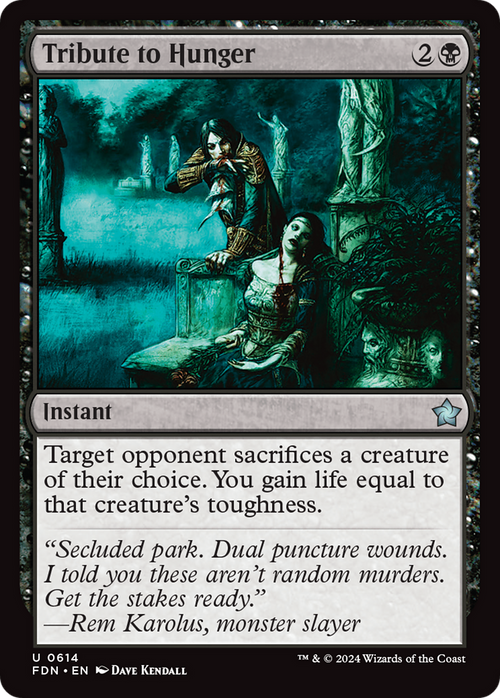 Tribute to Hunger (FDN-614) - Foundations