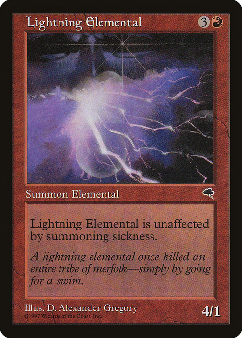 Lightning Elemental (TMP-186) - Tempest