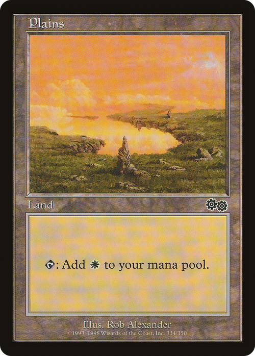 Plains (334) (USG-334) - Urza's Saga