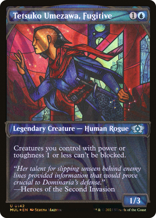 Tetsuko Umezawa, Fugitive (Halo Foil) (MUL-142) - Multiverse Legends: (Showcase) Foil