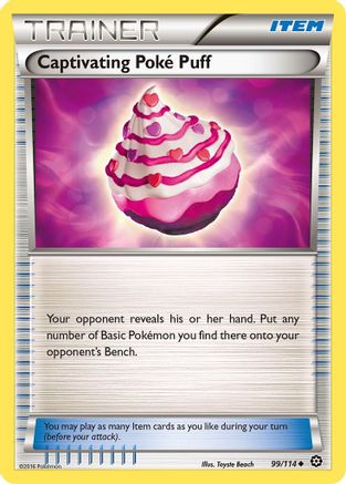 Captivating Poke Puff 099  XY  Steam Siege - Uncommon