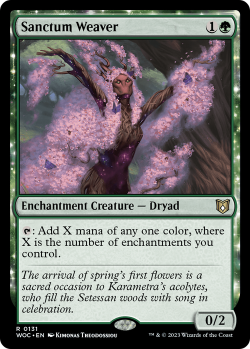Sanctum Weaver (WOC-131) - Wilds of Eldraine Commander: (enchantment)