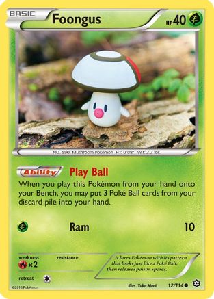 Foongus 012  XY  Steam Siege - Common