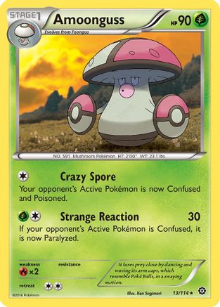 Amoonguss/114  - Reverse Holofoil XY  Steam Siege - Rare