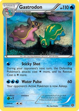 Gastrodon 029  - Reverse Holofoil XY  Steam Siege - Rare