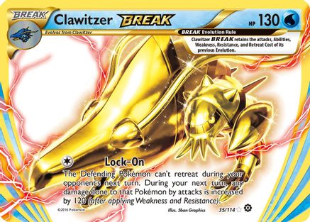 Clawitzer BREAK 035  - Holofoil XY  Steam Siege - Rare BREAK