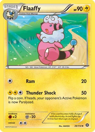 Flaaffy 039  XY  Steam Siege - Uncommon