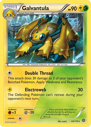 Galvantula 042  XY  Steam Siege - Rare