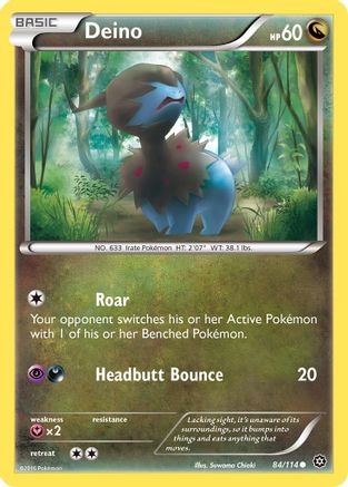 Deino 084  XY  Steam Siege - Common