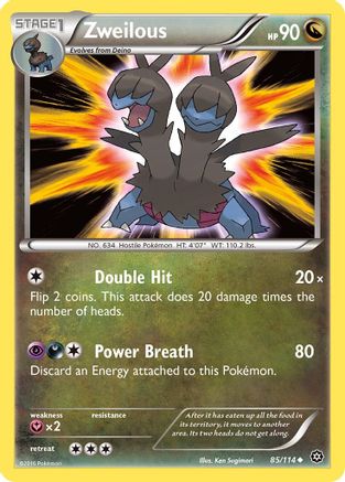 Zweilous 085/114  XY  Steam Siege - Uncommon