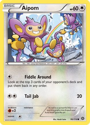 Aipom 090  XY  Steam Siege - Common