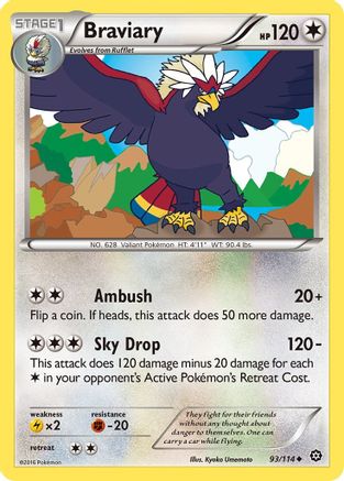 Braviary  XY  Steam Siege - Uncommon