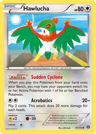 Hawlucha 097  XY  Steam Siege - Uncommon
