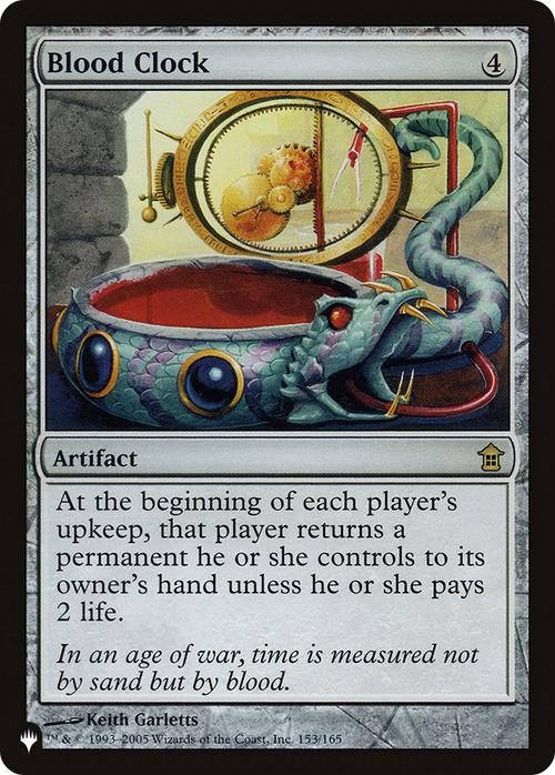 Blood Clock (LIST-SOK-153) - The List