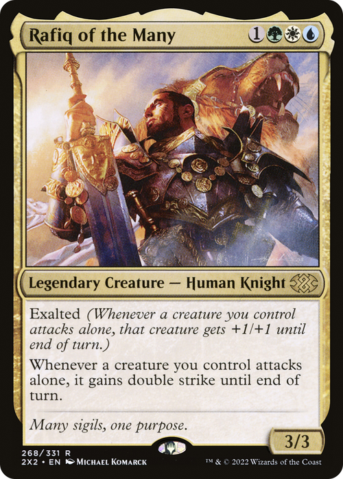 Rafiq of the Many (2X2-268) - Double Masters 2022 Foil