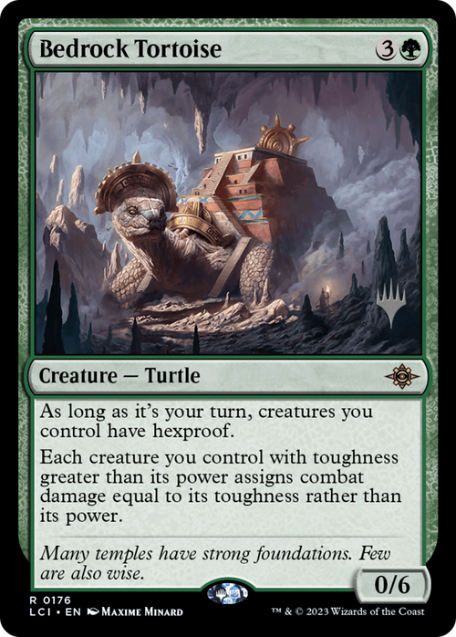 Bedrock Tortoise (PPLCI-176) - The Lost Caverns of Ixalan Promos Foil