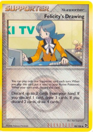Felicity's Drawing (League Promo) 098/106  - Reverse Holofoil League & Championship Cards - Promo