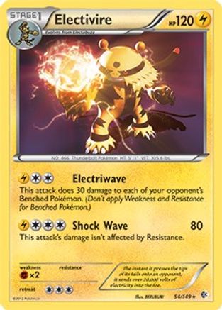 Electivire - 54/149 (BW Boundaries Crossed)/149  Deck Exclusives - Rare
