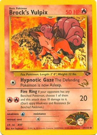 Brock's Vulpix [W Stamped] 037  WoTC Promo - Promo