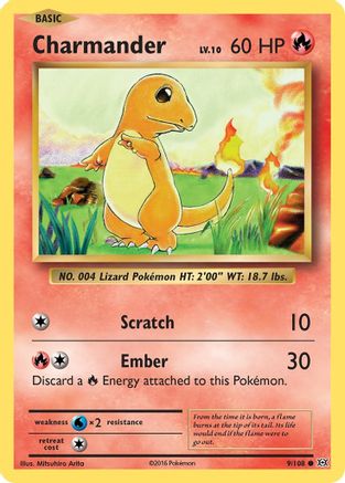 Charmander 009  XY  Evolutions - Common