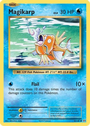 Magikarp 033/108  XY  Evolutions - Common