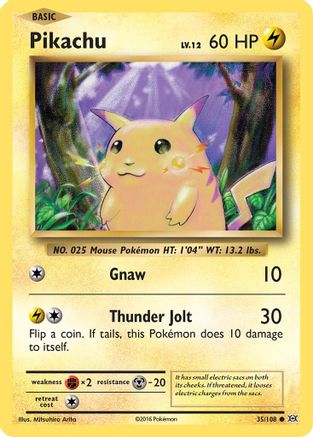 Pikachu 035/108  XY  Evolutions - Common