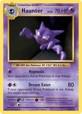 Haunter 048  XY  Evolutions - Uncommon