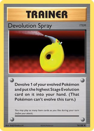 Devolution Spray 076  - Reverse Holofoil XY  Evolutions - Uncommon
