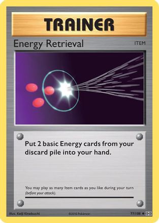 Energy Retrieval 077  - Reverse Holofoil XY  Evolutions - Uncommon