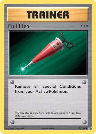 Full Heal 078  - Reverse Holofoil XY  Evolutions - Uncommon