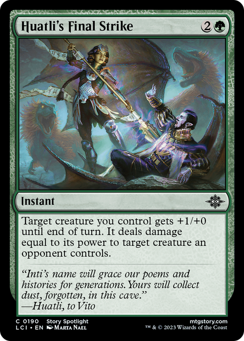 Huatli's Final Strike (LCI-190) - The Lost Caverns of Ixalan Foil