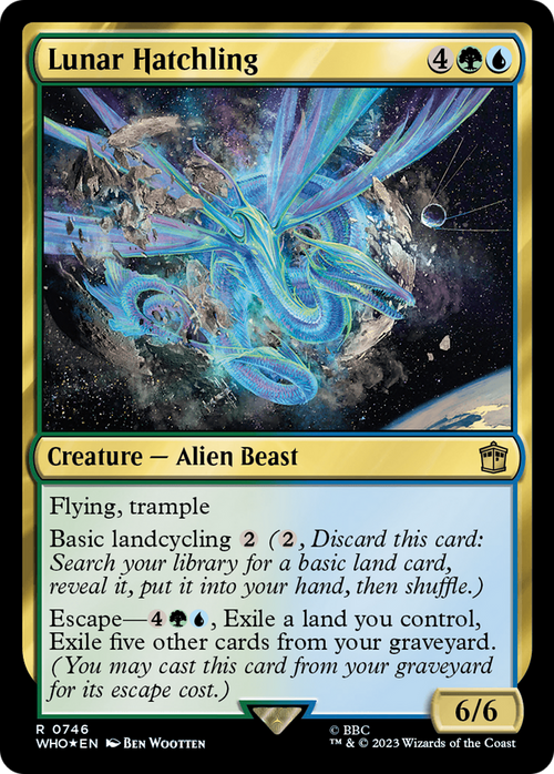 Lunar Hatchling (Surge Foil) (WHO-746) - Doctor Who Foil