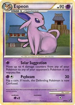 Espeon - 2/90 (HGSS Undaunted)/090  Deck Exclusives - Rare