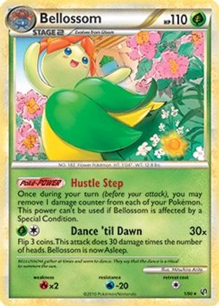 Bellossom - 1/90 (HGSS Undaunted)/090  Deck Exclusives - Rare