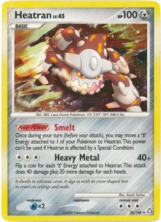 Heatran - 30/146 (DP Legends Awakened)/146  - Holofoil Deck Exclusives - Holo Rare