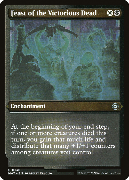 Feast of the Victorious Dead (Foil Etched) (MAT-130) - March of the Machine: The Aftermath Foil