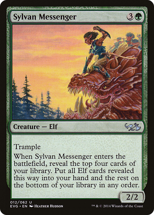 Sylvan Messenger (DD3-012) - Duel Decks Anthology: Elves vs. Goblins