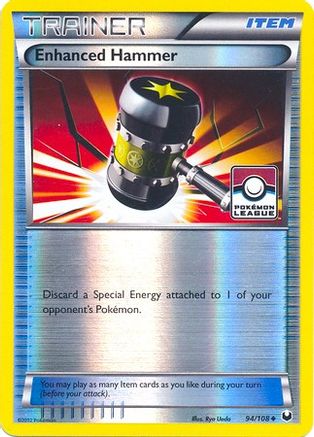 Enhanced Hammer - 94/108 (Pokemon League)/108  - Reverse Holofoil League & Championship Cards - Promo