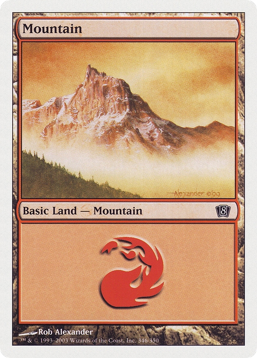 Mountain (346) (8ED-346) - 8th Edition Foil