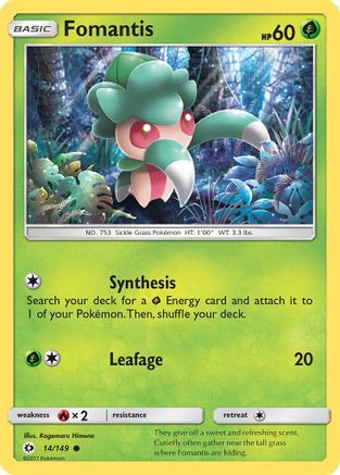 Fomantis 014  SM Base Set - Common