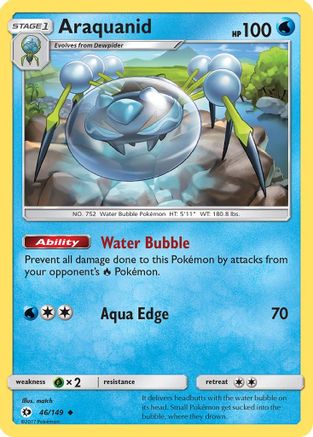 Araquanid 046  - Reverse Holofoil SM Base Set - Uncommon