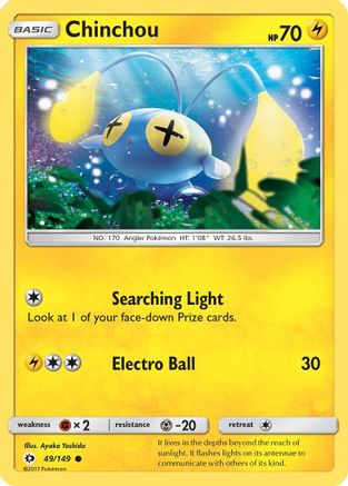 Chinchou 049  SM Base Set - Common