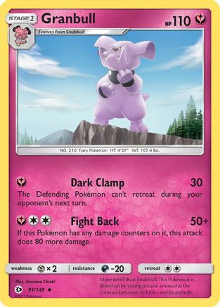 Granbull 091  SM Base Set - Uncommon