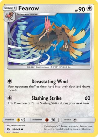 Fearow 098  SM Base Set - Common